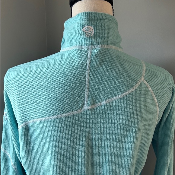 Mountain Hardware Quarter Zip Fleece in Teal - Picture 8 of 10